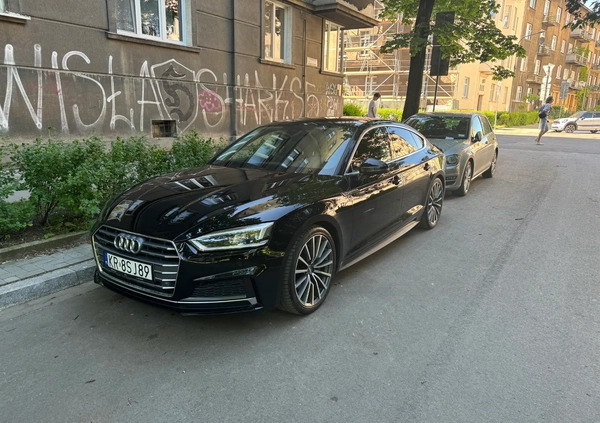 Audi A5 cena 160000 przebieg: 76450, rok produkcji 2019 z Kraków małe 121